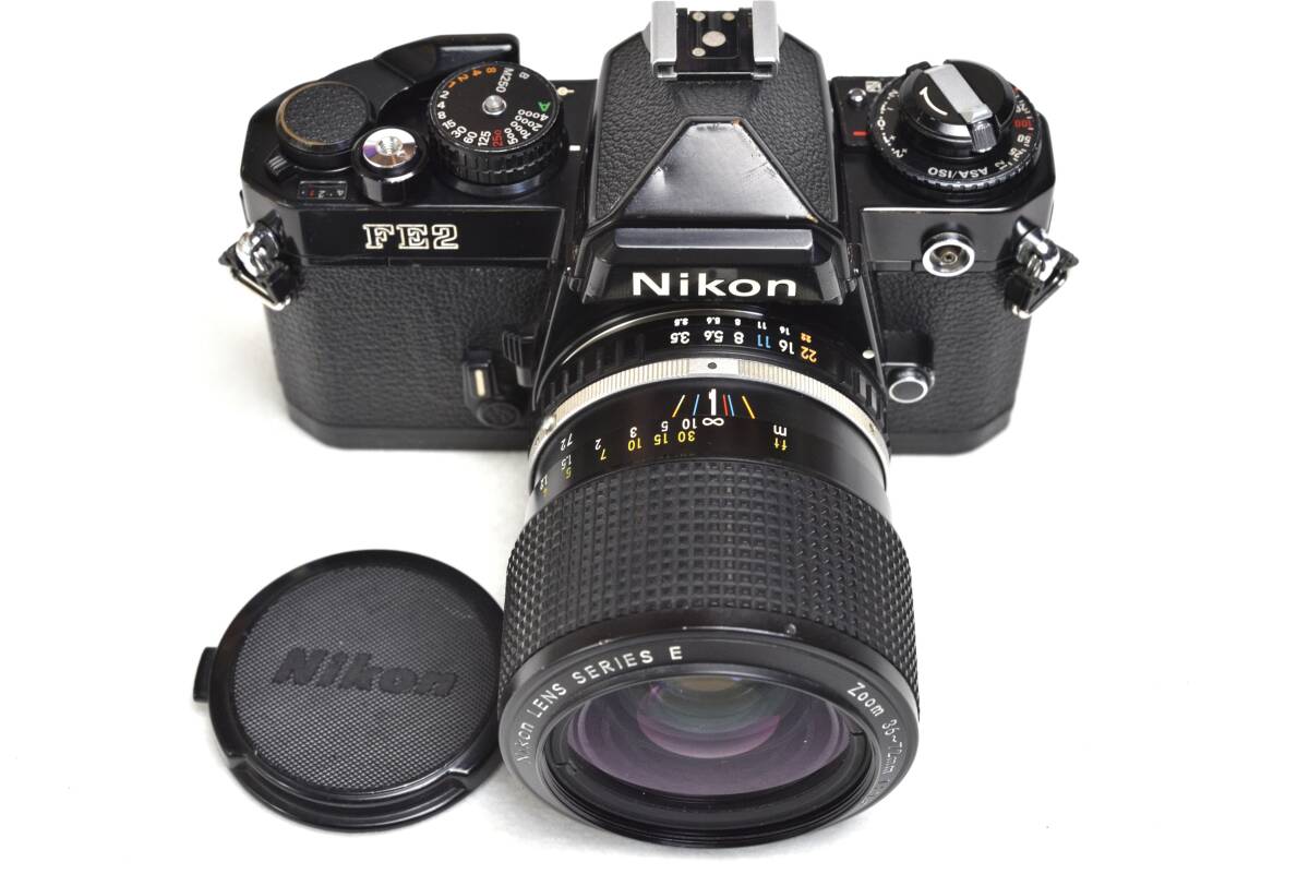 Nikon FE2 (Black) with Series E Zoom