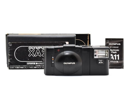 Olympus XA2 with D.Zuiko 35mm f/3.5 + A11 Flash