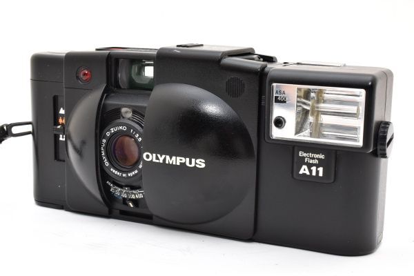 Olympus XA2 with D.Zuiko 35mm f/3.5 + A11 Flash