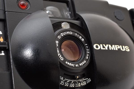 Olympus XA2 with D.Zuiko 35mm f/3.5 + A11 Flash
