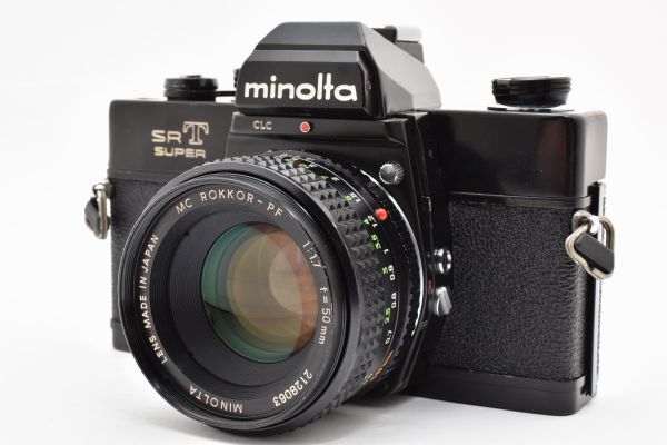 Minolta SRT Super with MC Rokkor-PF 50mm f/1.7 front view