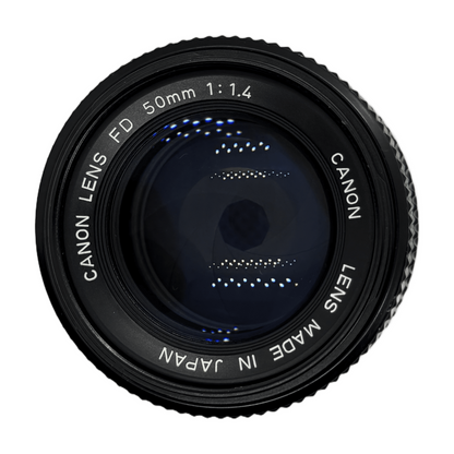 Canon FD 50mm f/1.4 (Unit B), front element
