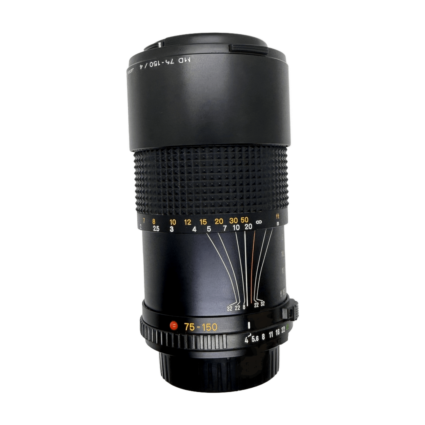 Minolta MD 75-150mm f/4, side