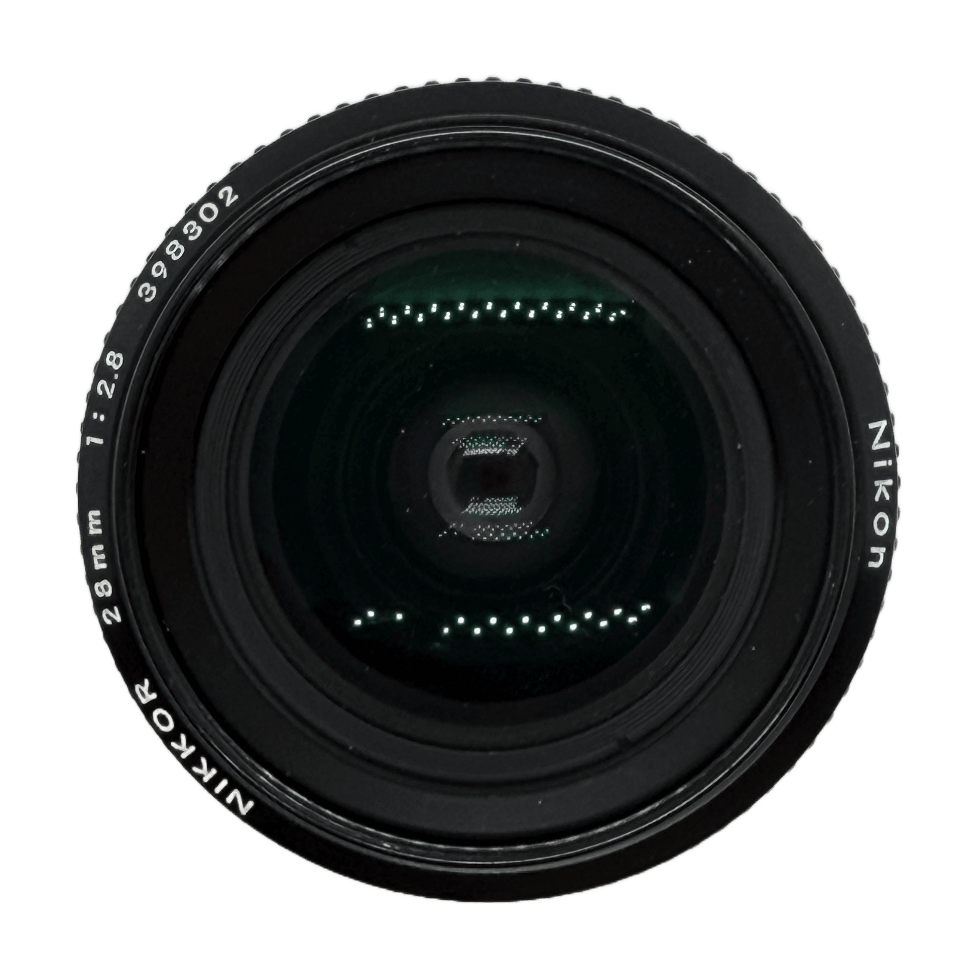 Nikon Nikkor 28mm f/2.8, front element