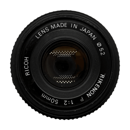 Ricoh Rikenon P 50mm f/2, front element