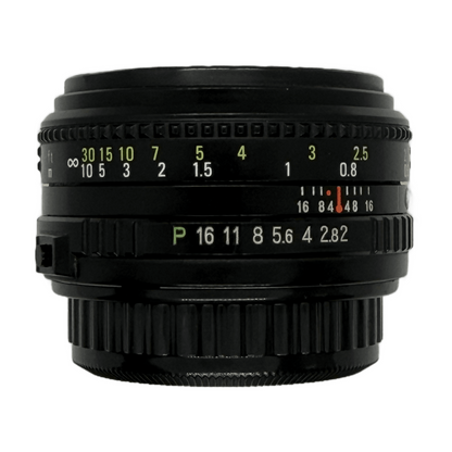 Ricoh Rikenon P 50mm f/2, side