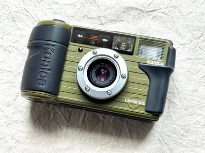 Konica Genba Kantoku 35WB (Olive) - Filem.sg